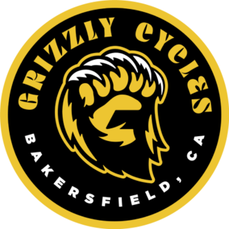 Grizzly Cycles Circle Logo Sticker