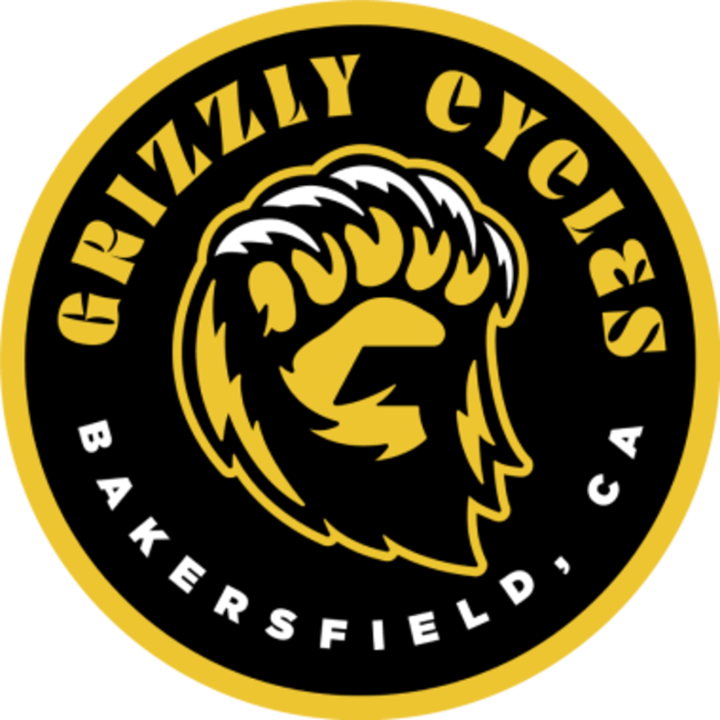 Grizzly Cycles Circle Logo Sticker