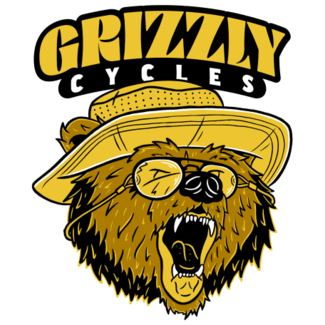 Grizzly Cycles Adventure Bear Sticker