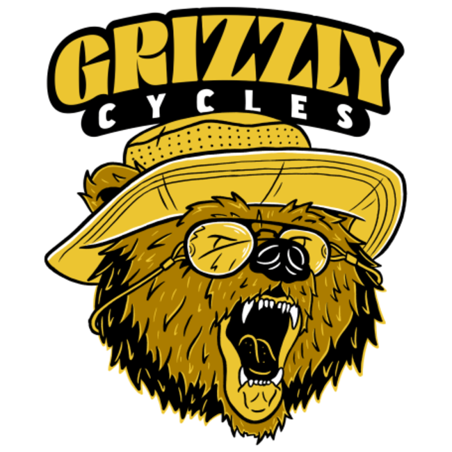 Grizzly Cycles Adventure Bear Sticker