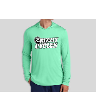 Grizzly Cycles UPF 50 Hooded Long Sleeve Performance Shirt