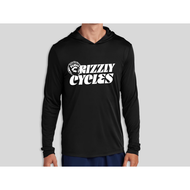 Grizzly Cycles UPF 50 Hooded Long Sleeve Performance Shirt