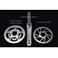 Crankset Polaris 1x 2x (DM 38t & 42-26t w/Spider) w/BB