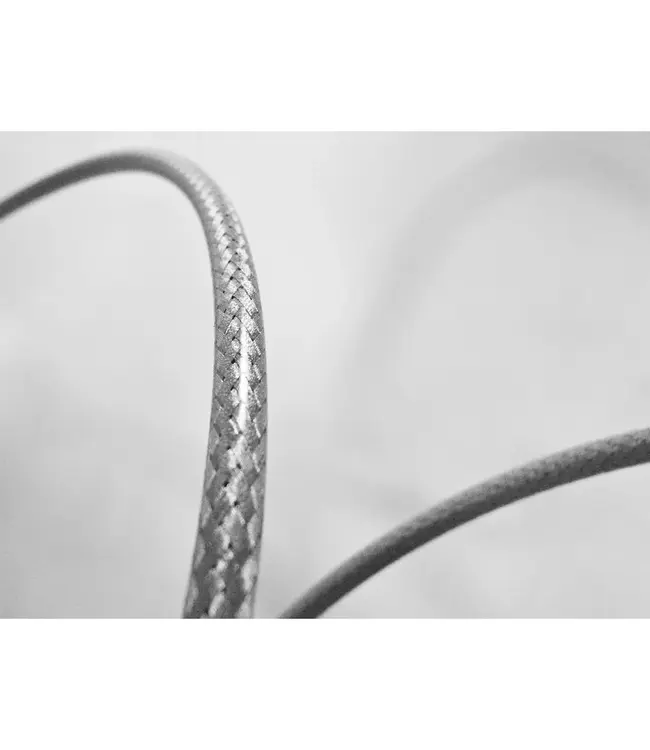 Metallic Braid Derailleur Cable Kit - Silver