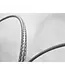 Metallic Braid Brake Cable Kit - Silver