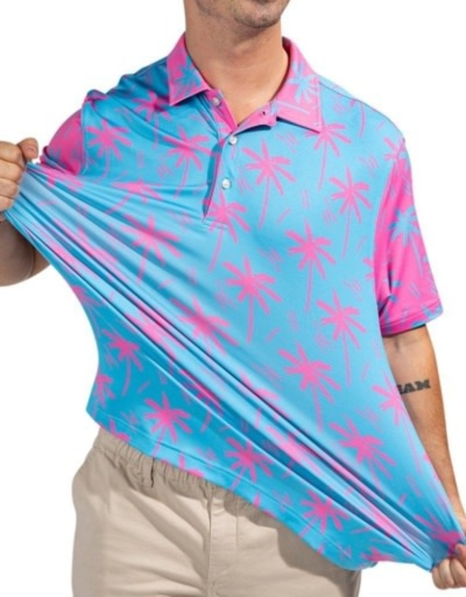 Chubbies The Electric Slide (Performance Polo) Beach To Boulevard