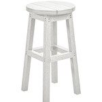 CR Plastics CRP C21C Barstool Counter Height White