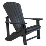 CR Plastics CRP 'Adirondack Classic Chair' C01- Black