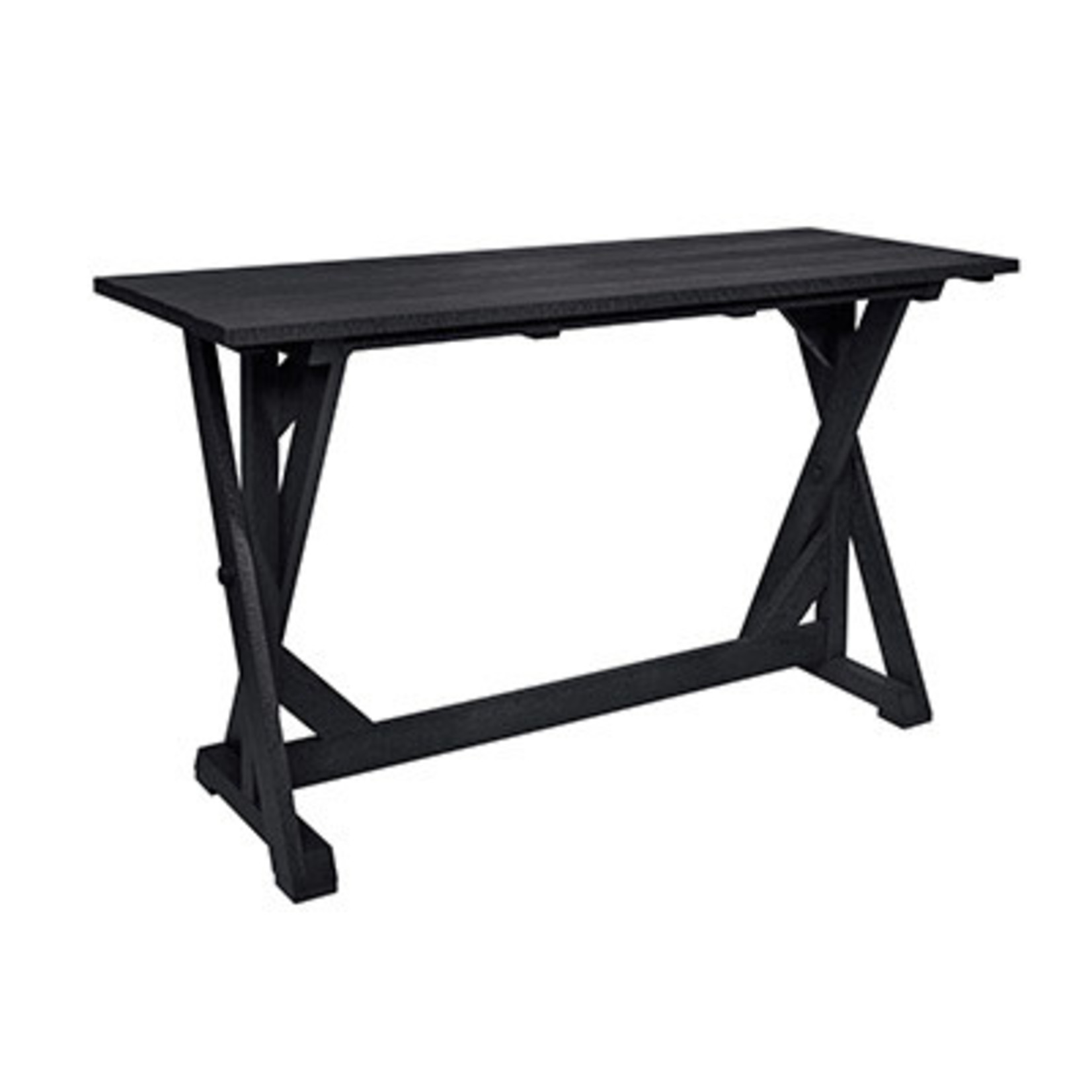 CR Plastics CRP T202 Harvest Bar Table- Black