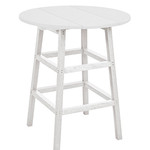 CR Plastics CRP TB03C Pub Table Legs Counter Height White