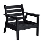 CR Plastics CRP DSF281 Tofino Arm Chair Black