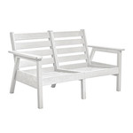 CR Plastics CRP DSF282 Tofino Loveseat White
