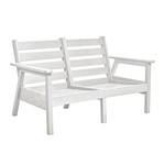 CR Plastics CRP 'Tofino Love Seat Frame'-White