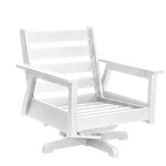 CR Plastics CRP DSF284 Tofino Swivel Arm Chair White