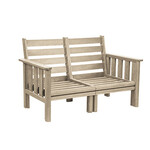 CR Plastics CRP DSF262 Stratford Loveseat Beige
