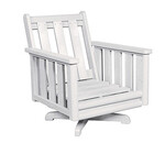 CR Plastics CRP 'Stratford Swivel Arm Chair Frame'-White