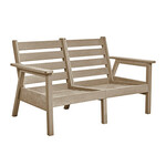 CR Plastics CRP DSF282 Tofino Love Seat Frame Beige