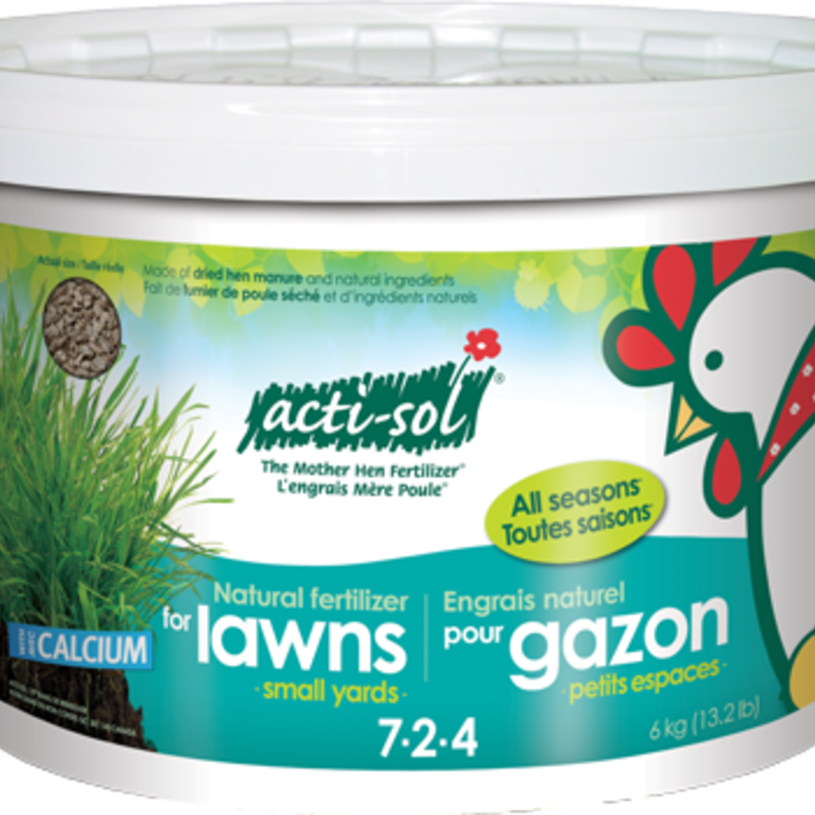 Acti-sol Acti- Sol Lawn Fertilizer Small Yard 7-2-4 6kg