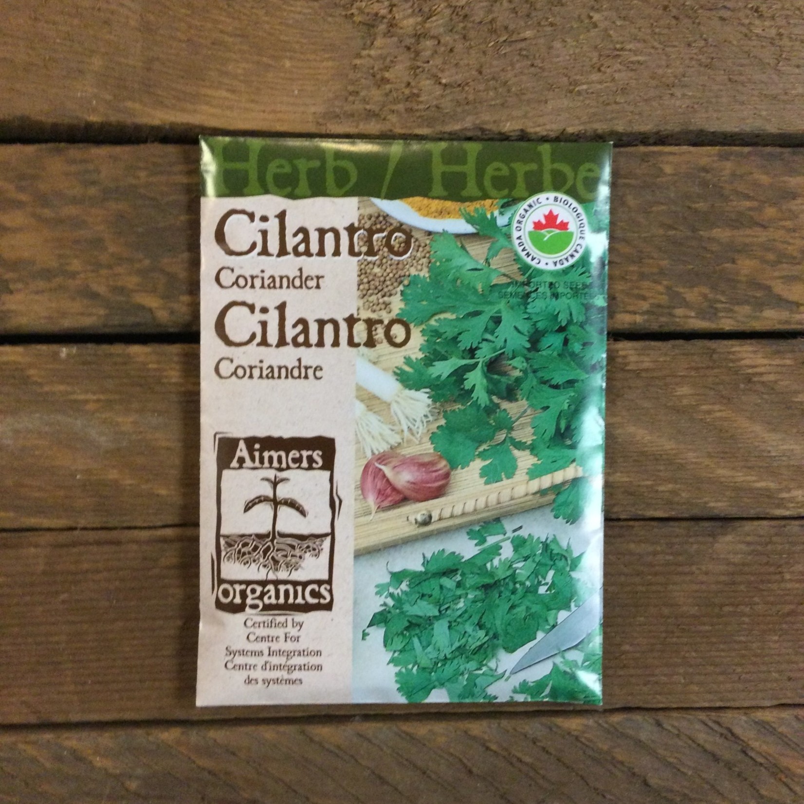 Aimers Cilantro 'Coriander' Organic Seeds
