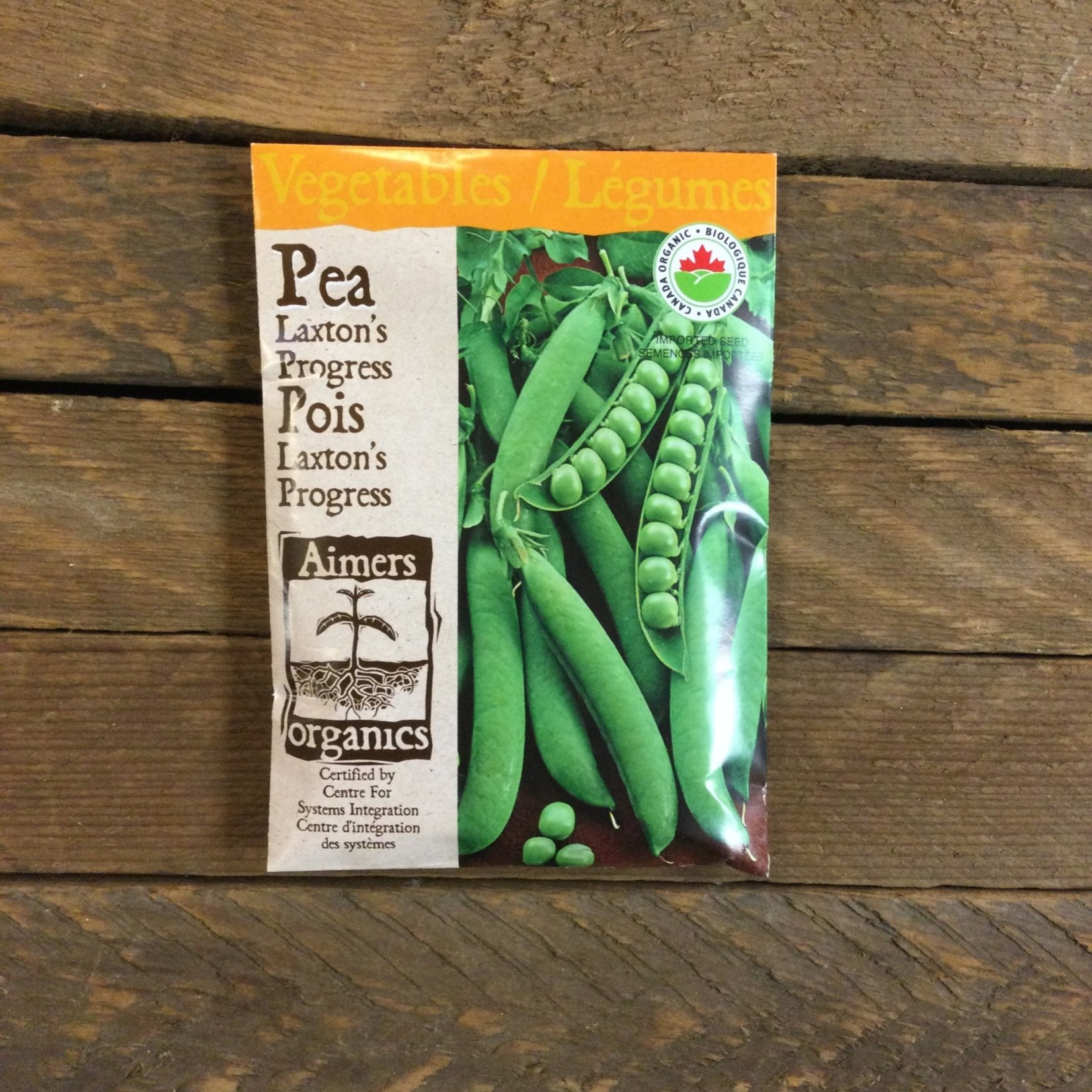 Aimers Pea 'Laxton Progress' Organic Seeds