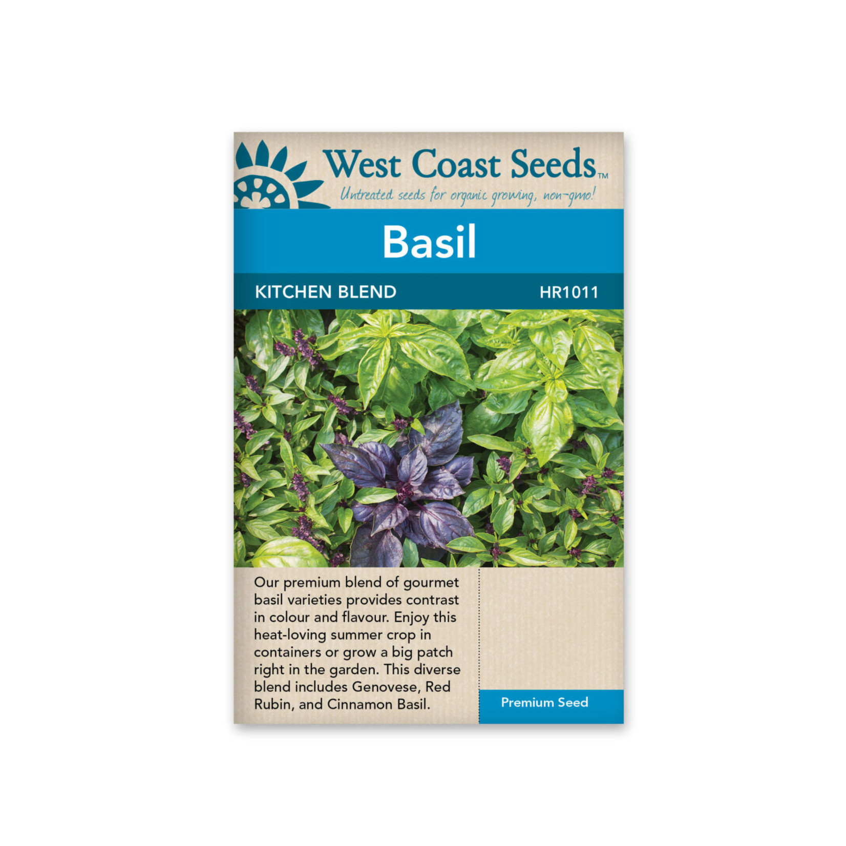 West Coast Seeds Basil - Kitchen Blend