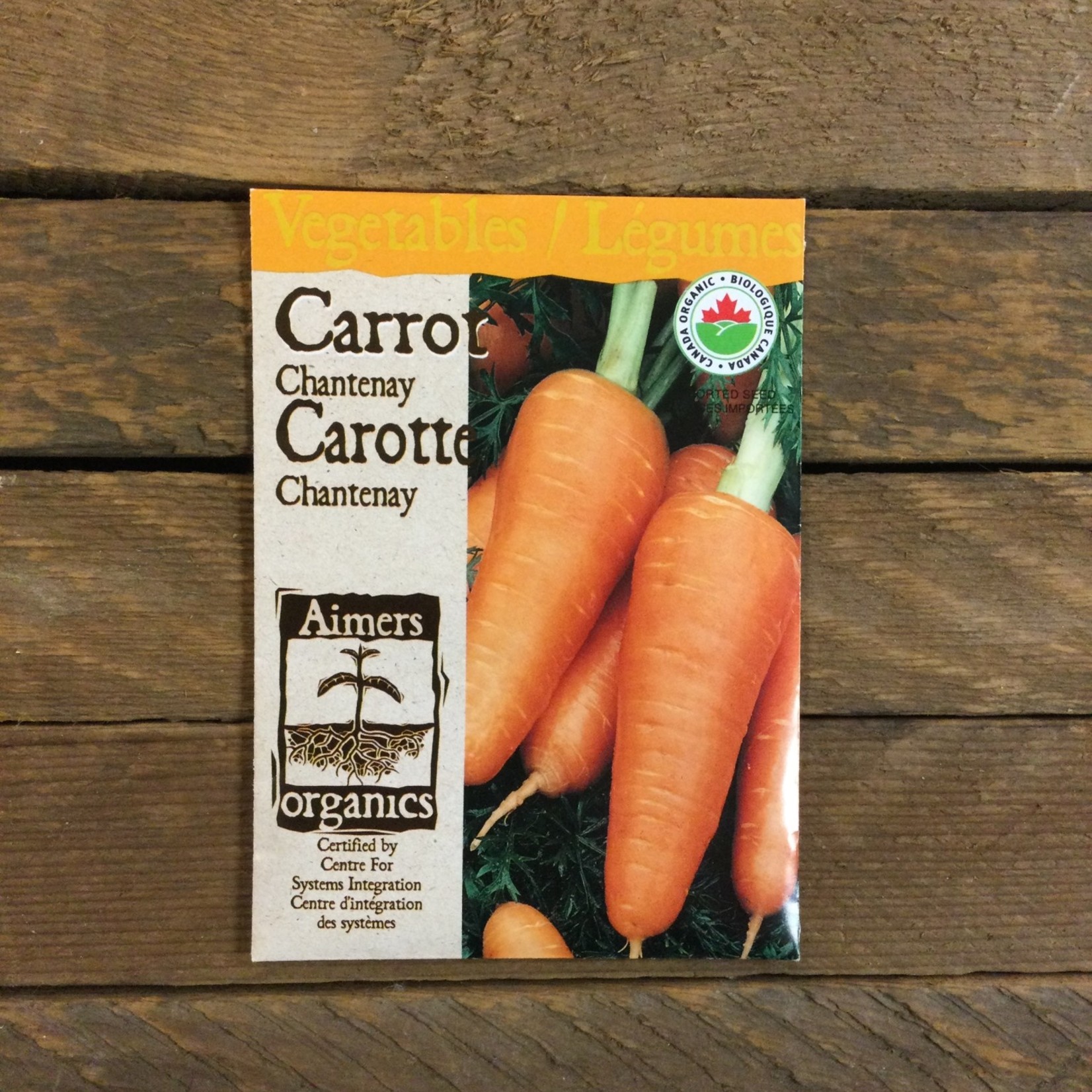 Aimers Carrot 'Chantenay' Organic Seeds
