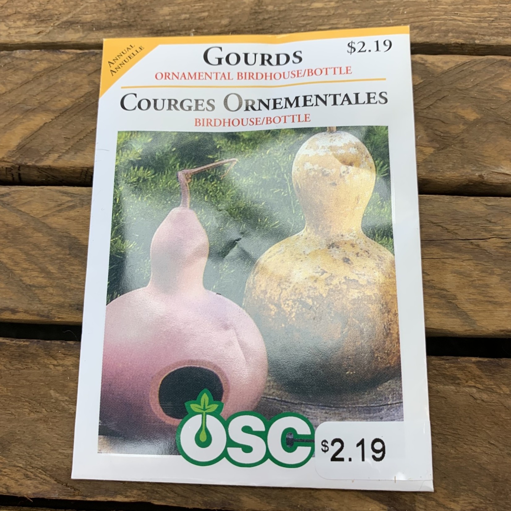 OSC Seeds Gourds 'Ornamental Birdhouse/bottle' Seeds