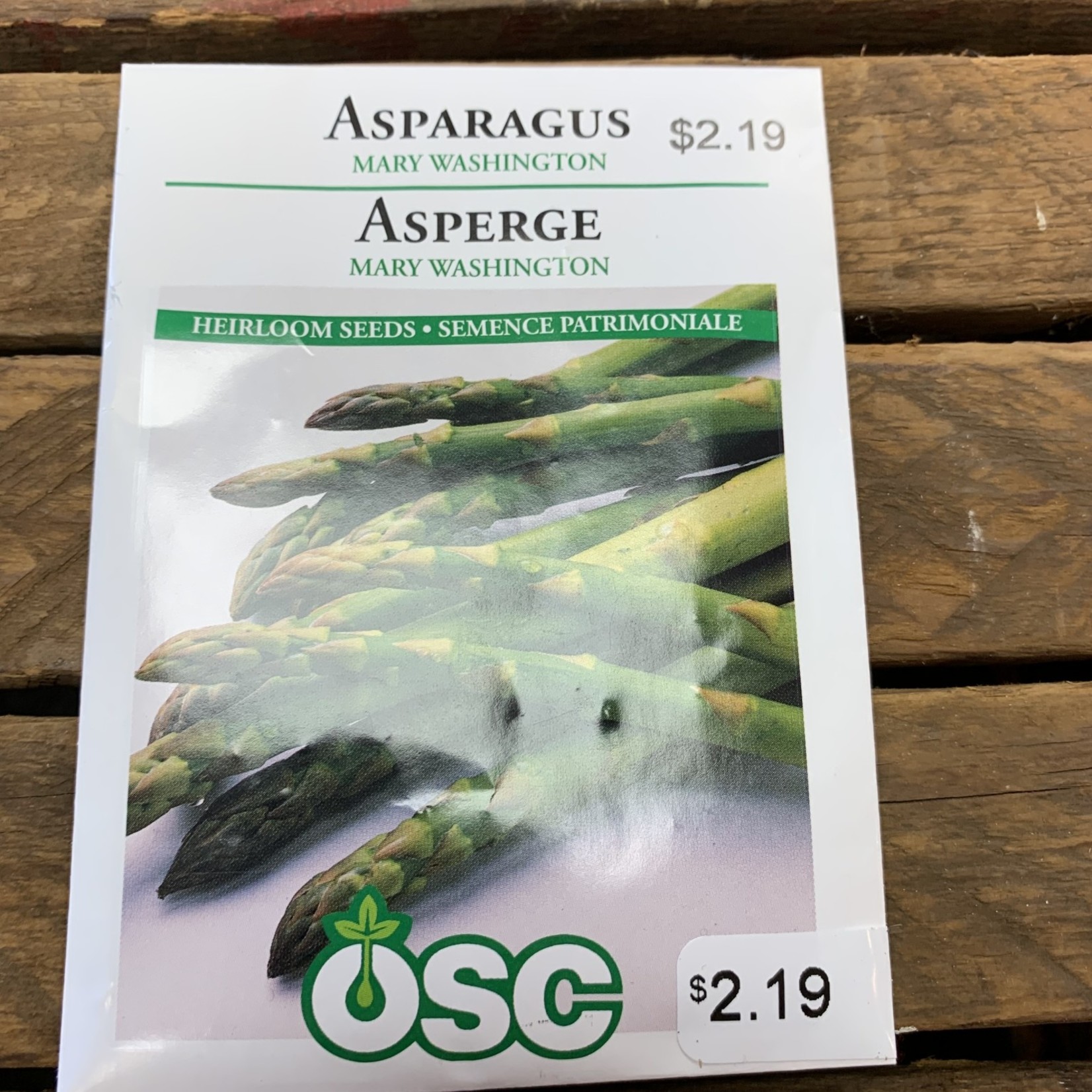 OSC Seeds Asparagus 'Mary Washington' Seeds