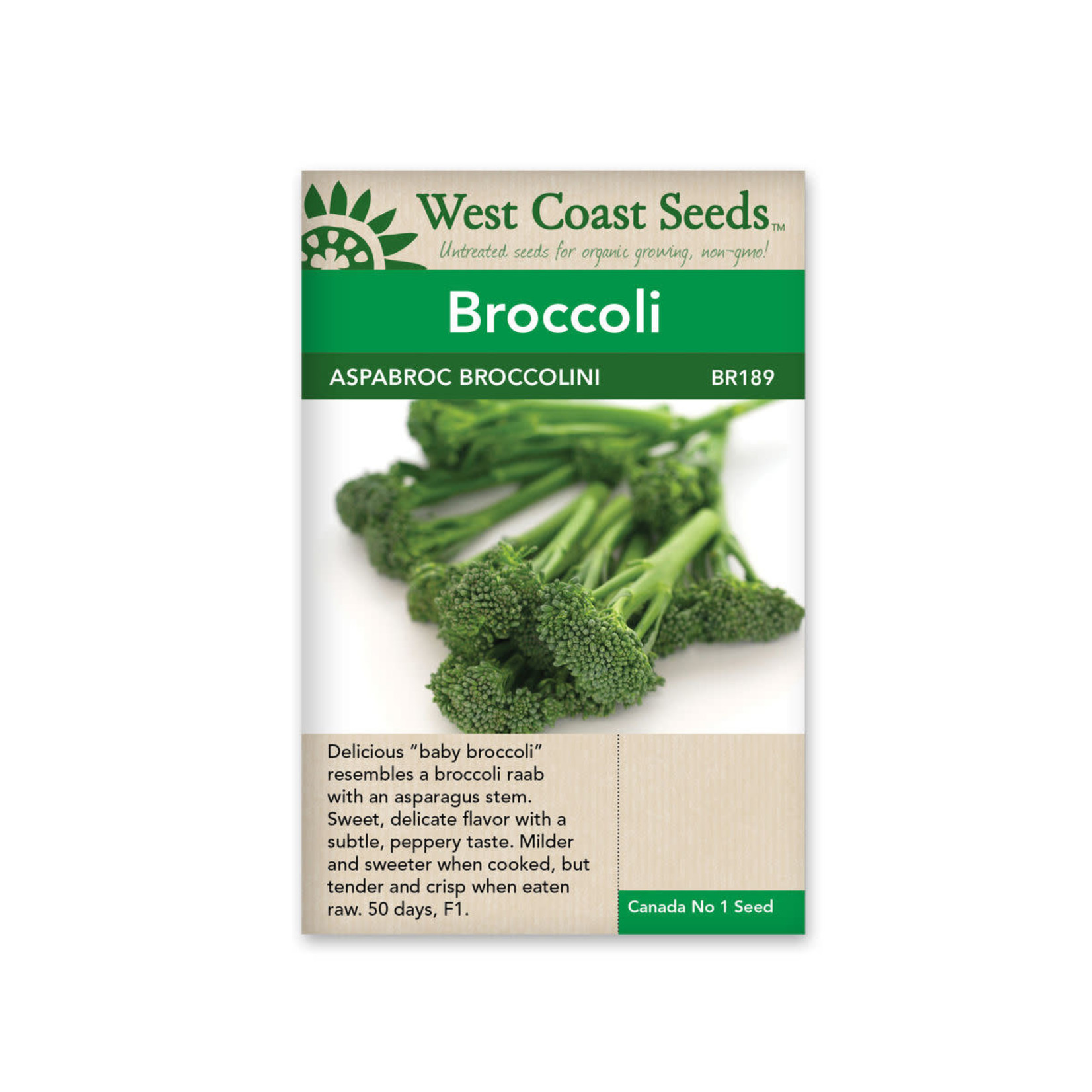 West Coast Seeds Broccoli - Aspabroc F1