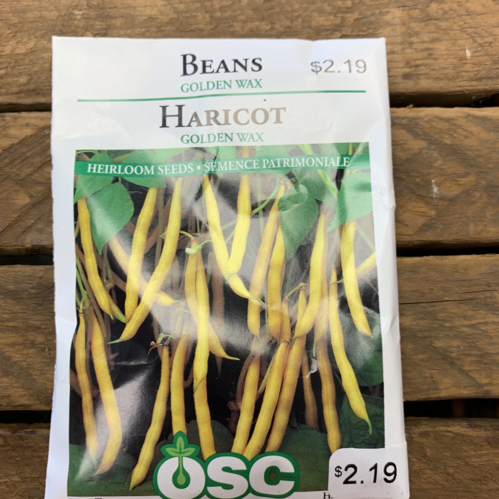 OSC Seeds Beans 'Golden Wax' Seeds