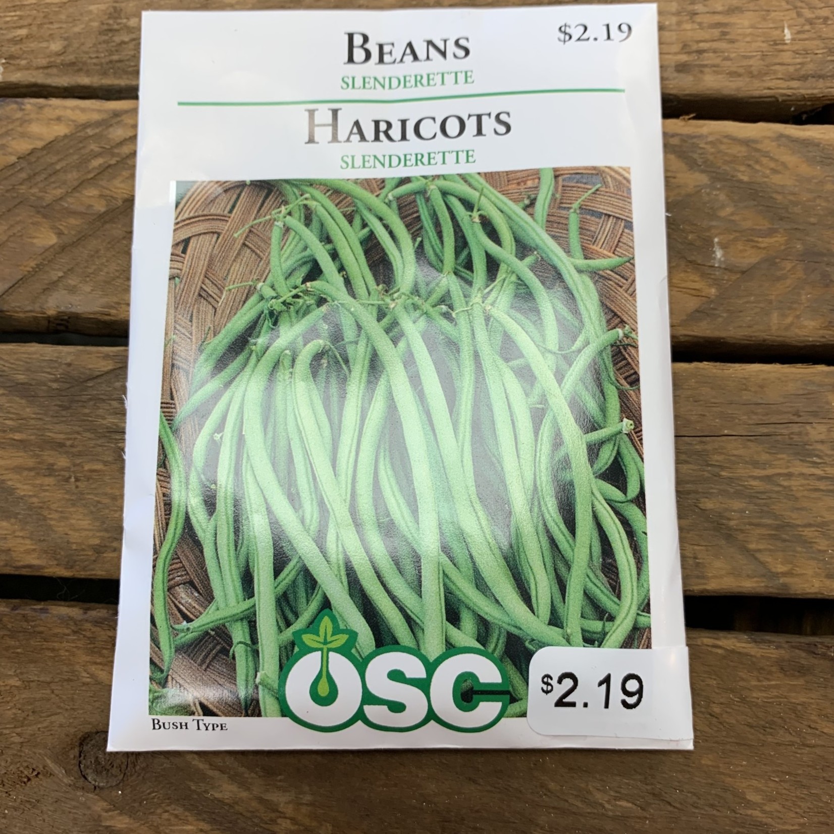 OSC Seeds Beans ' Slenderette' Seeds