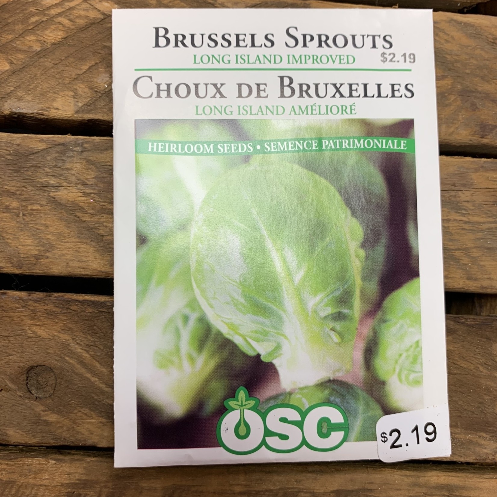 OSC Seeds Brussels Sprouts 'Long Island Improved' Seeds