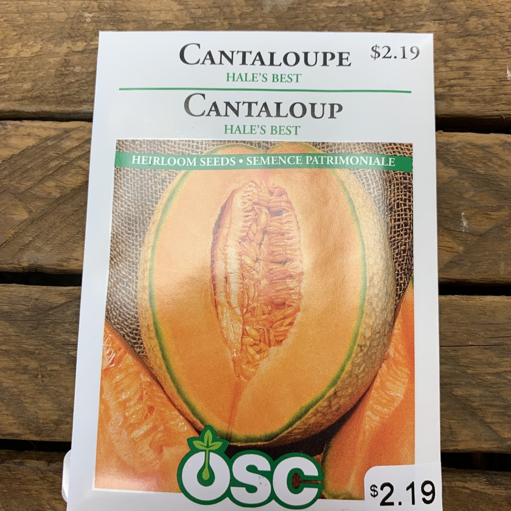 OSC Seeds Cantaloupe 'Hale's Best' Seeds