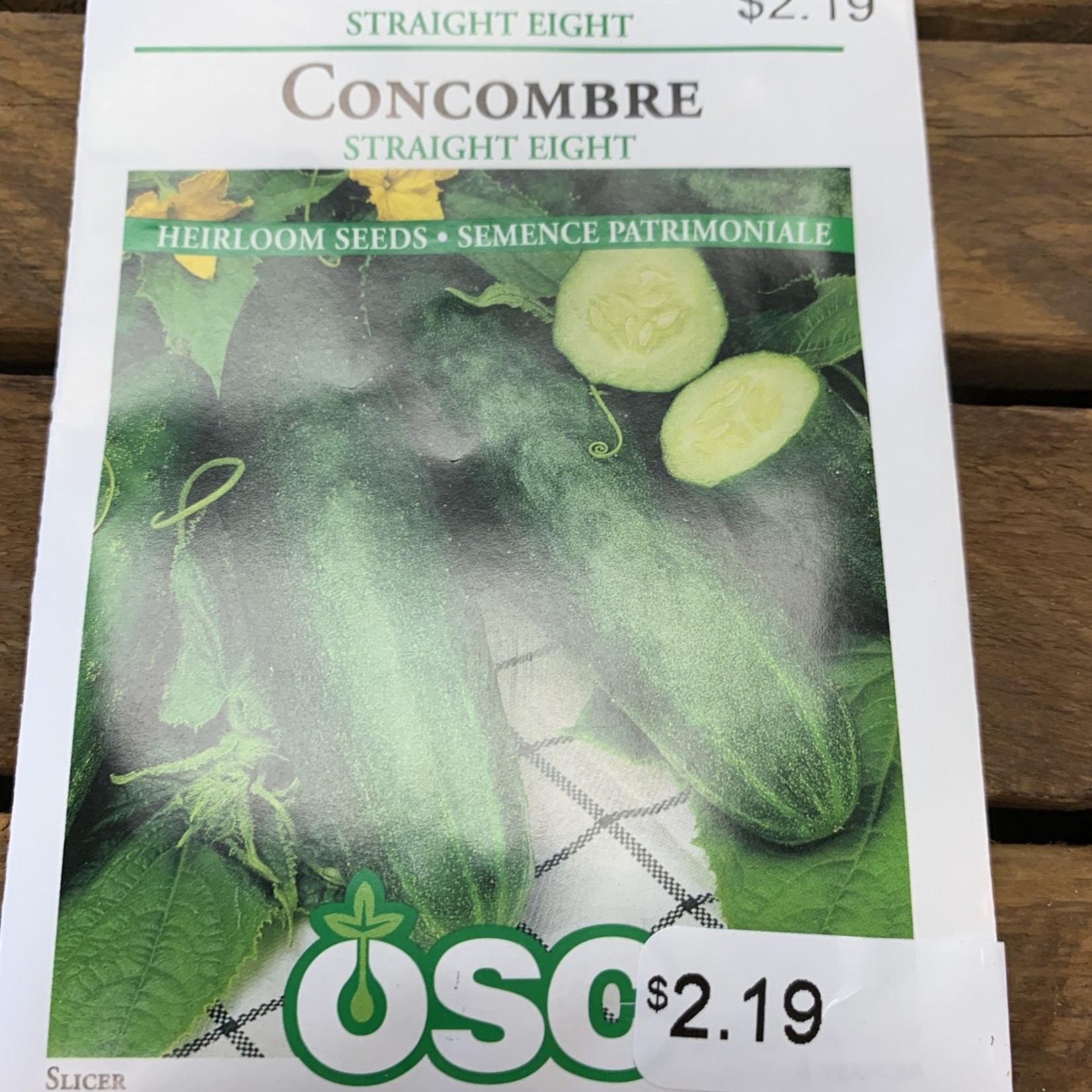 OSC Seeds Cucumber 'Straight Eight' Seeds