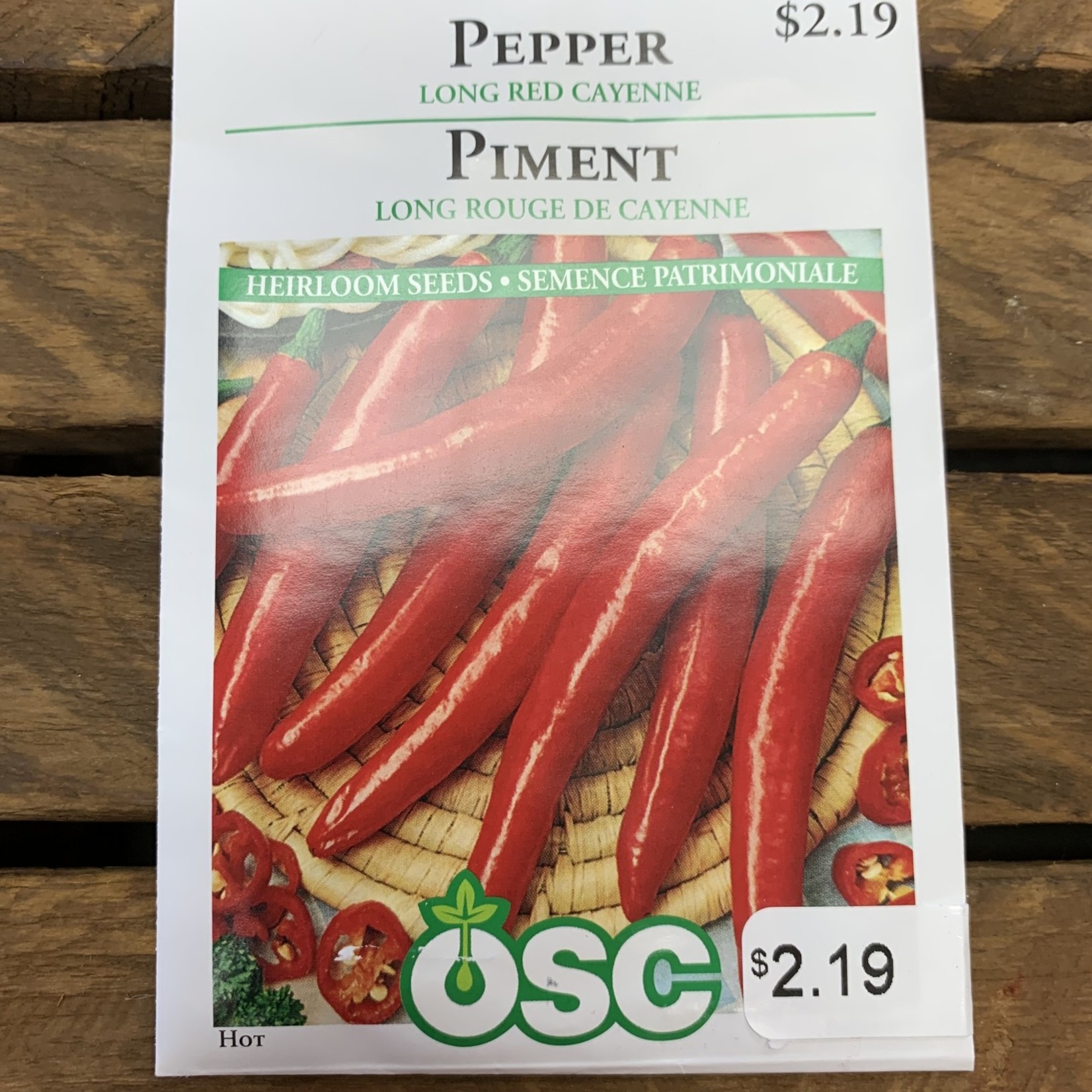 OSC Seeds Pepper 'Long Red Cayenne' Seeds