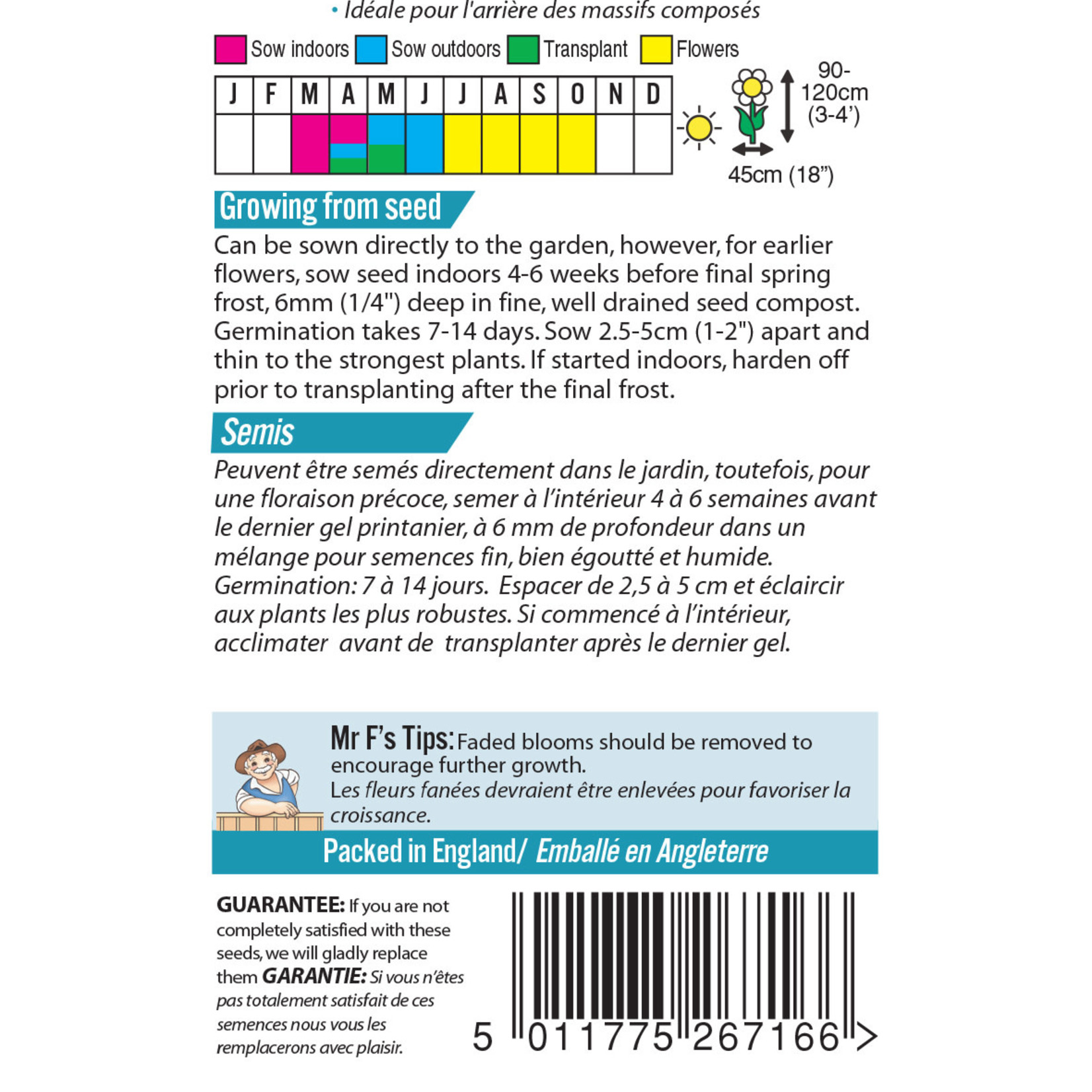Mr. Fothergill's COSMOS Sweet Kisses