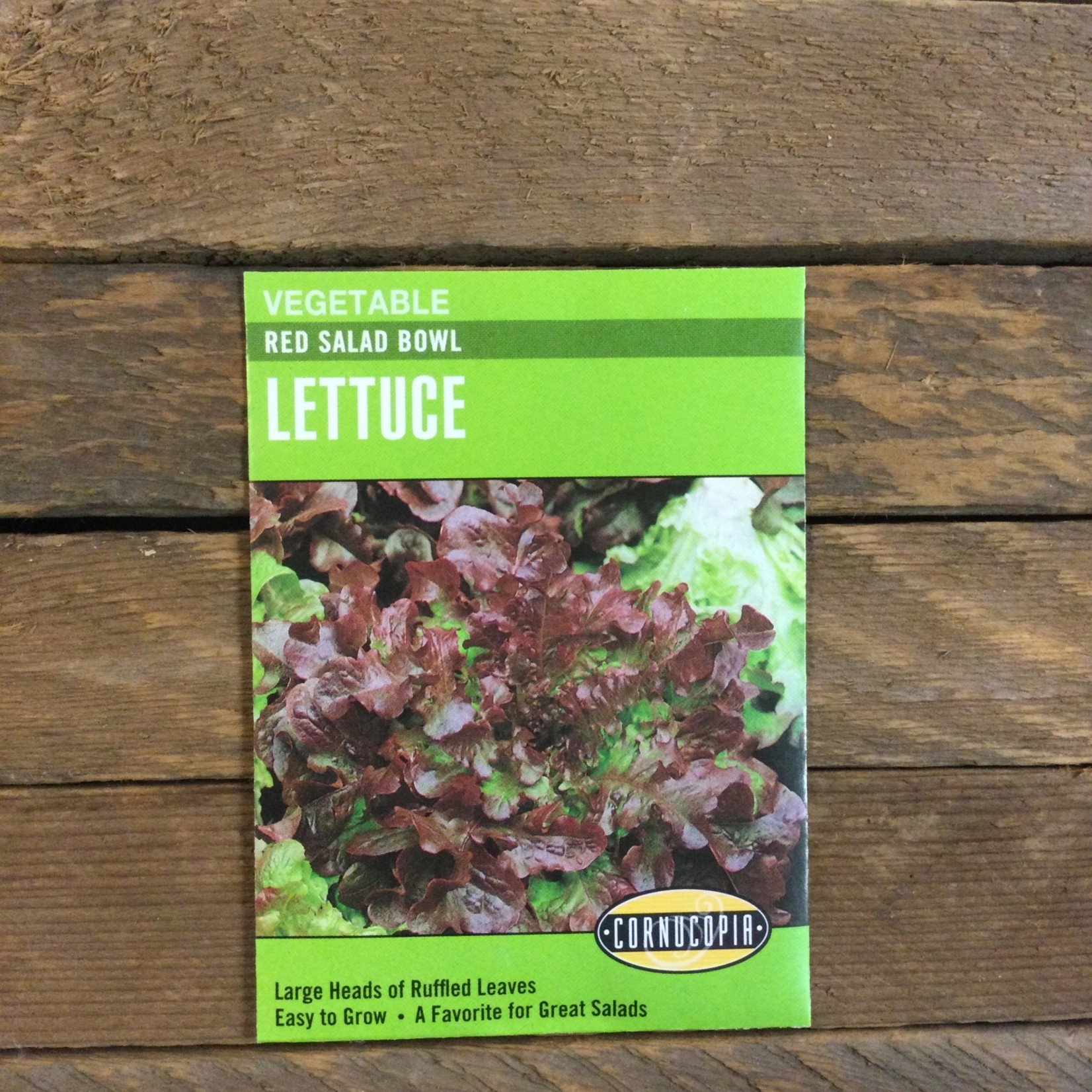 Cornucopia Lettuce - Lettuce Red Salad Bowl