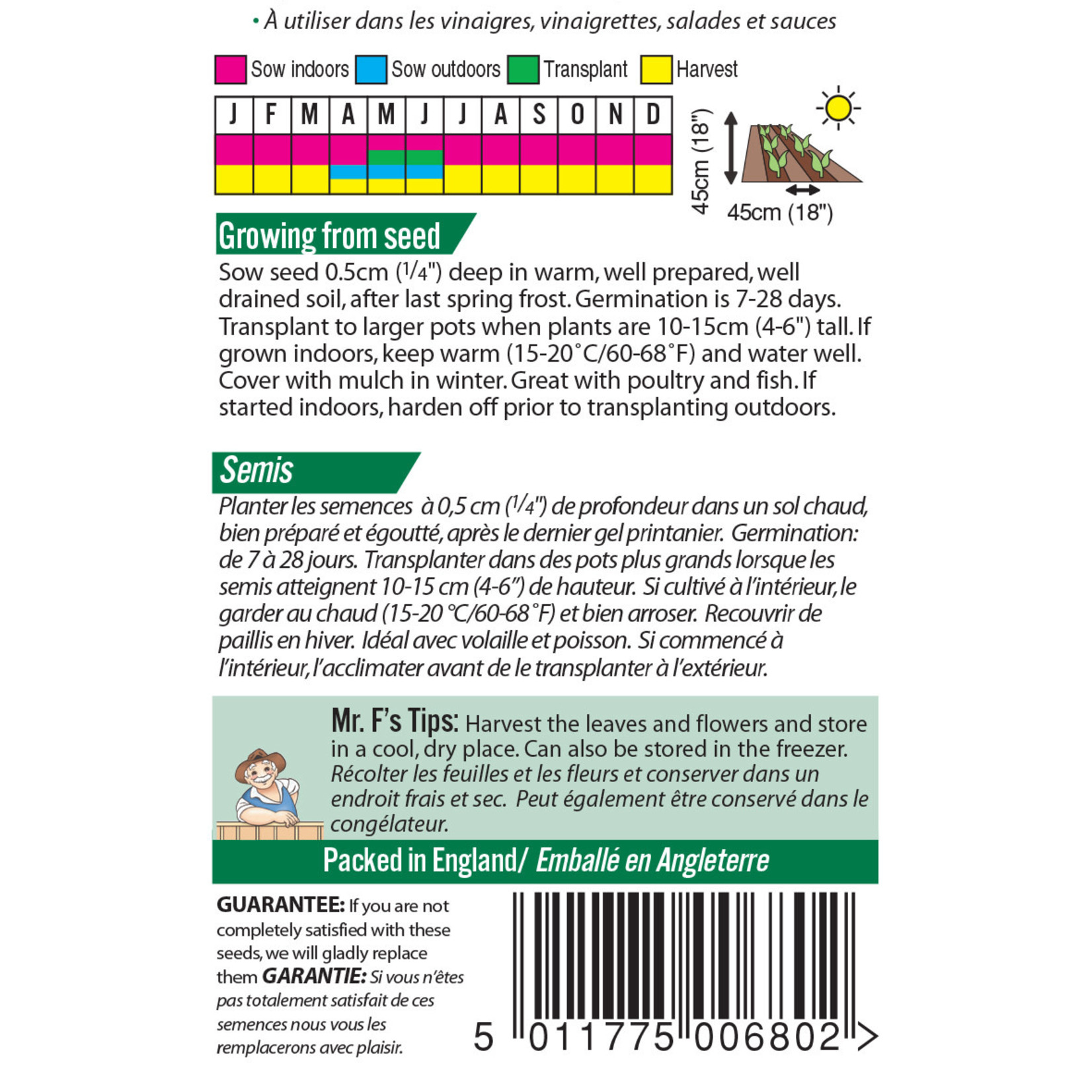 Mr. Fothergill's TARRAGON - Russian