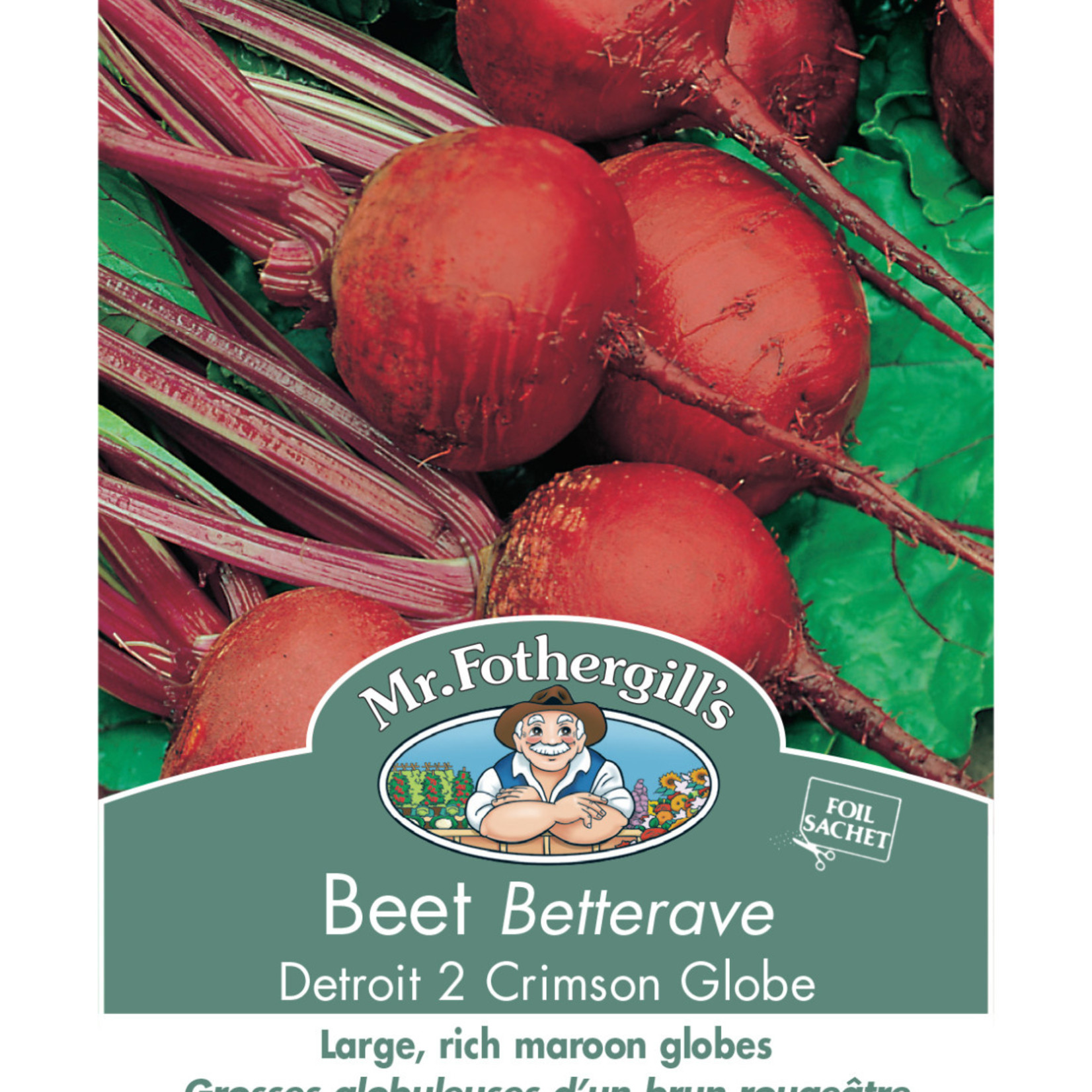 Mr. Fothergill's BEETROOT DETROIT 2 Crimson Globe Seeds