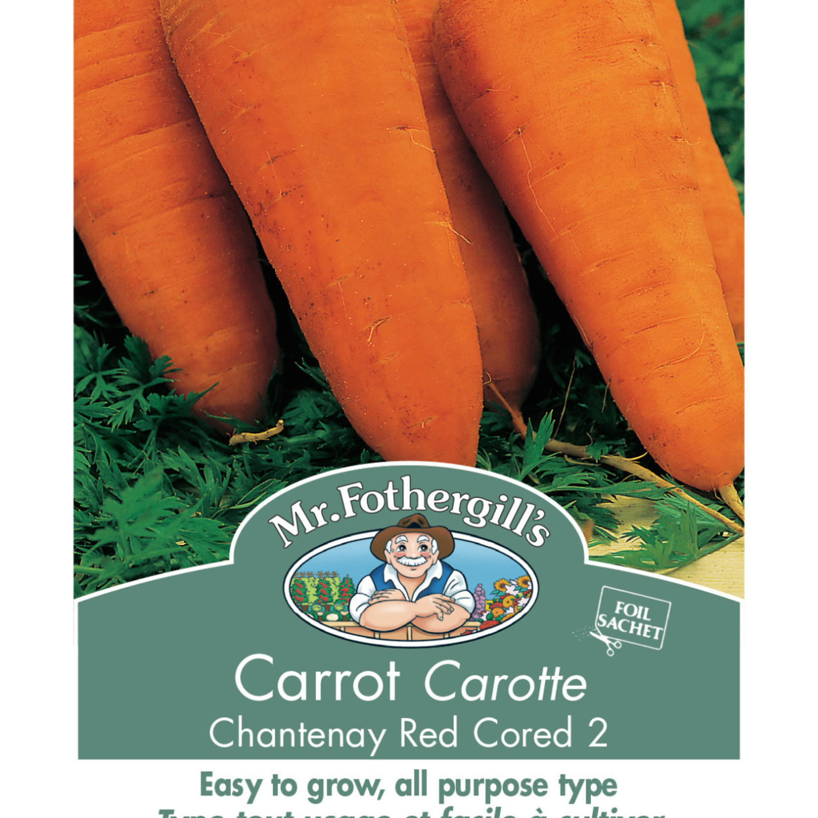 Mr. Fothergill's CARROT Chantenay Red Cored 2 Seeds