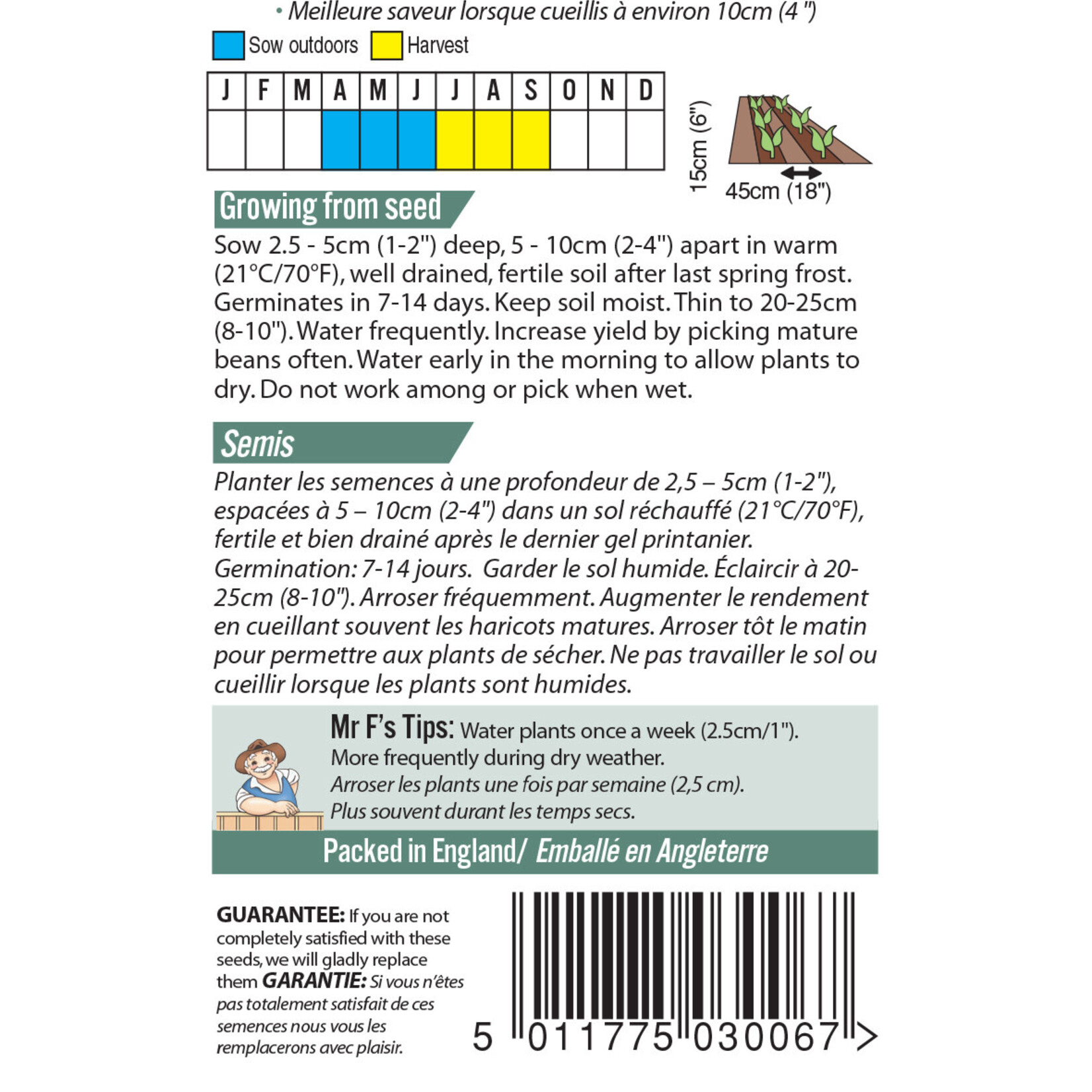 Mr. Fothergill's PEA Kelvedon Wonder