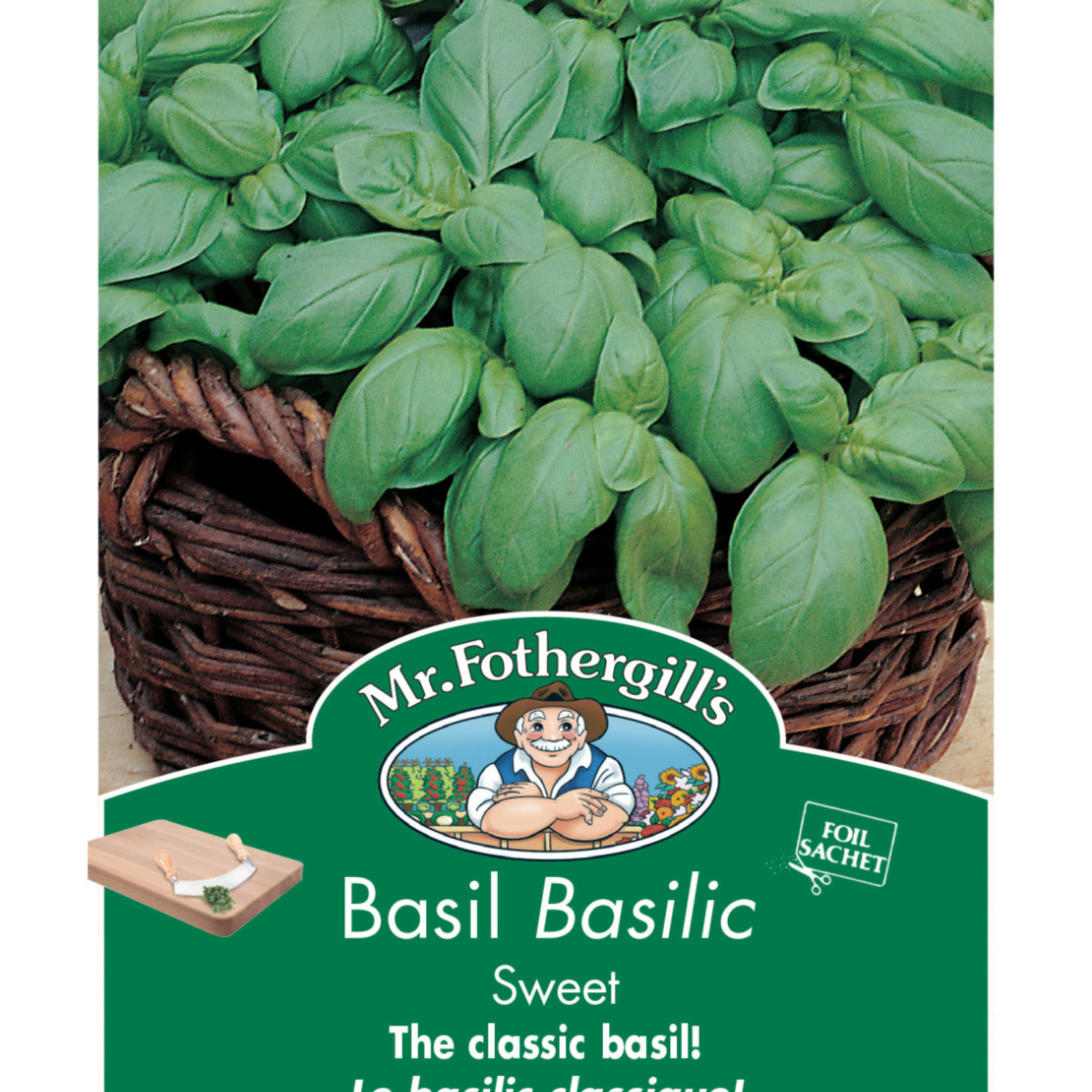 Mr. Fothergill's BASIL Sweet - ORGANIC Seeds