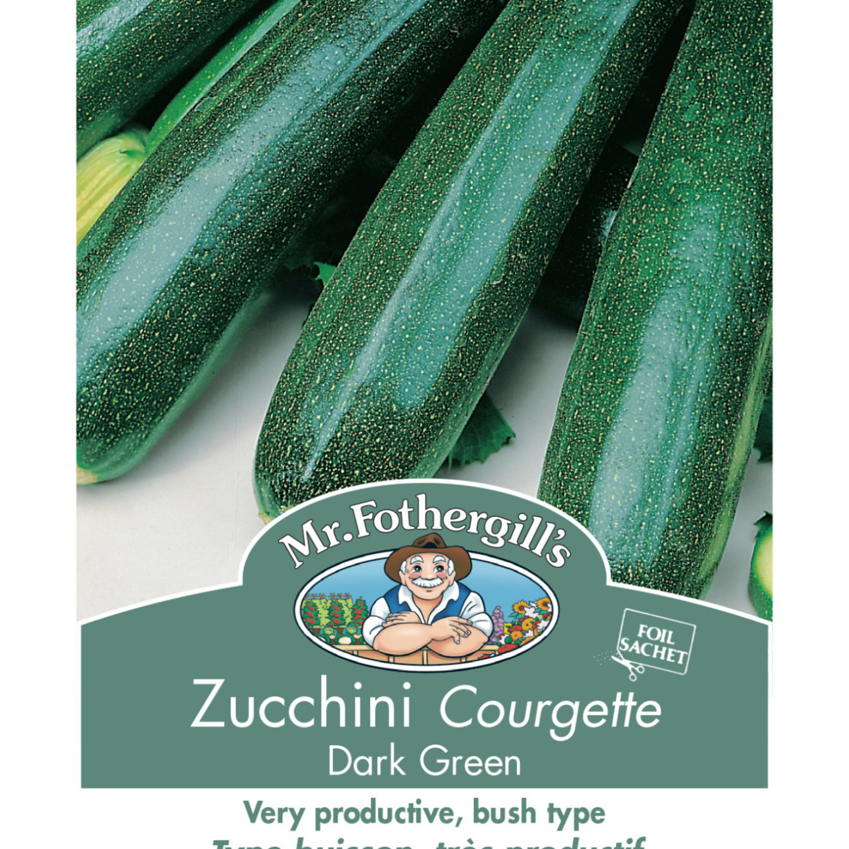 Mr. Fothergill's Zucchini Dark Green Seeds