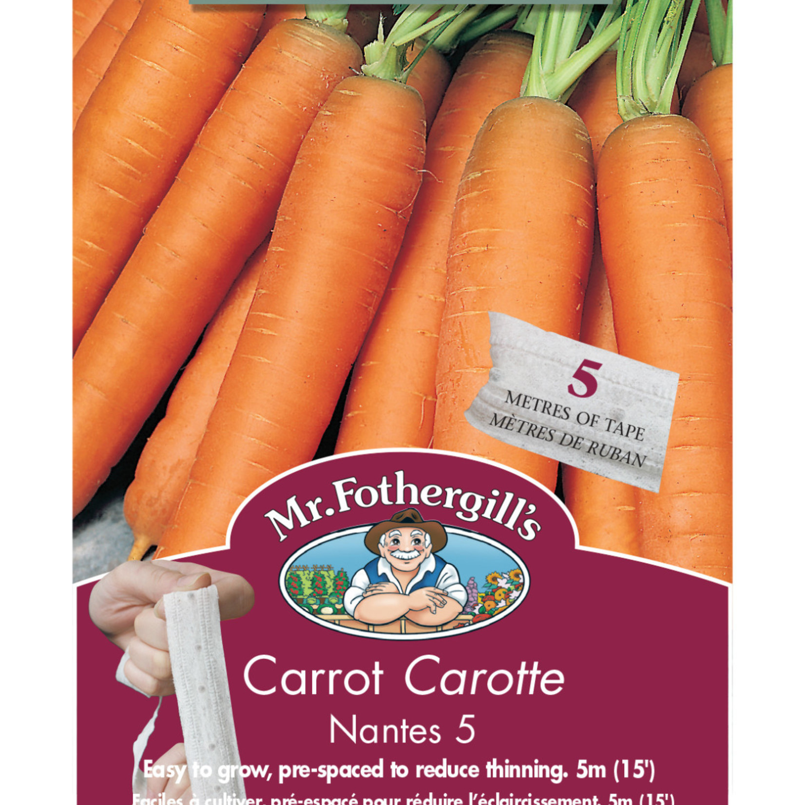 Mr. Fothergill's CARROT Nantes 5 (5M Tape)