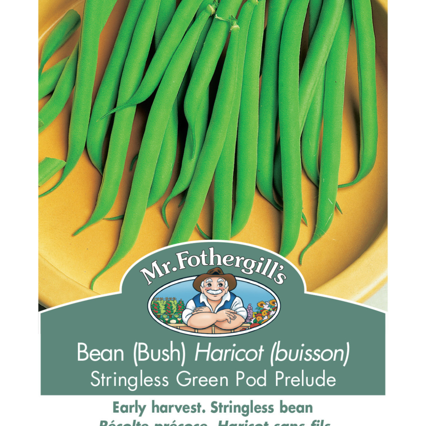 Mr. Fothergill's BEAN BUSH Stringless Green Pod Prelude