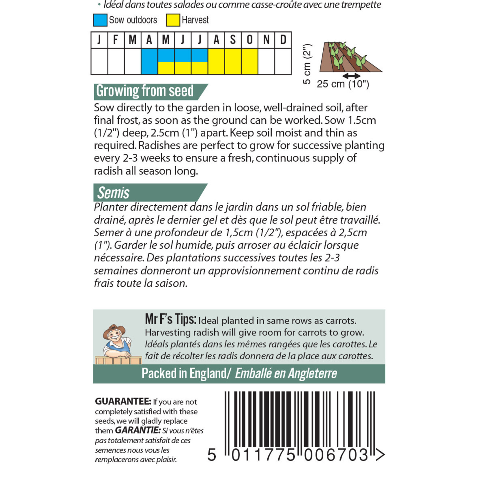 Mr. Fothergill's RADISH Cherry Belle