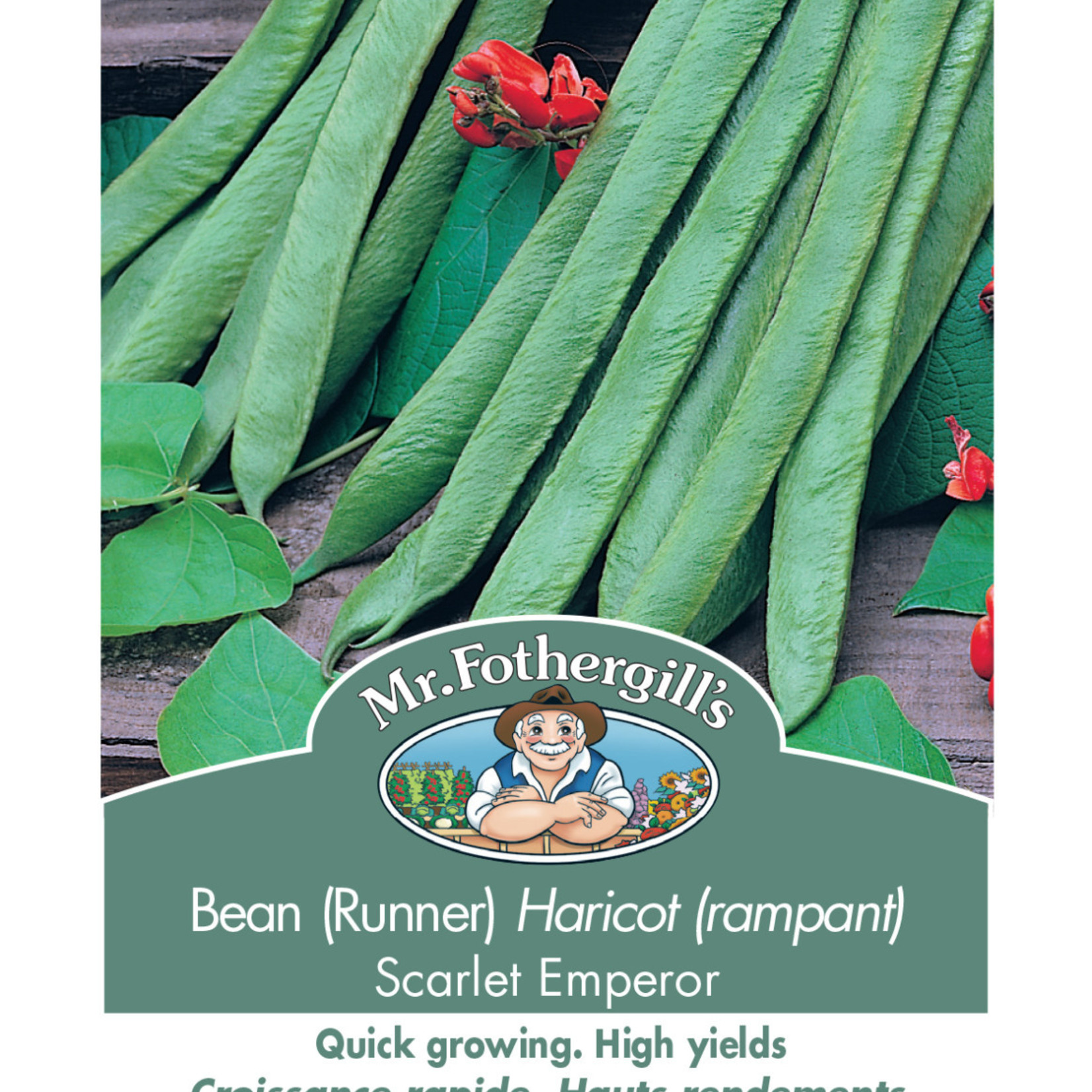 Mr. Fothergill's BEAN RUNNER Scarlet Emperor Seeds