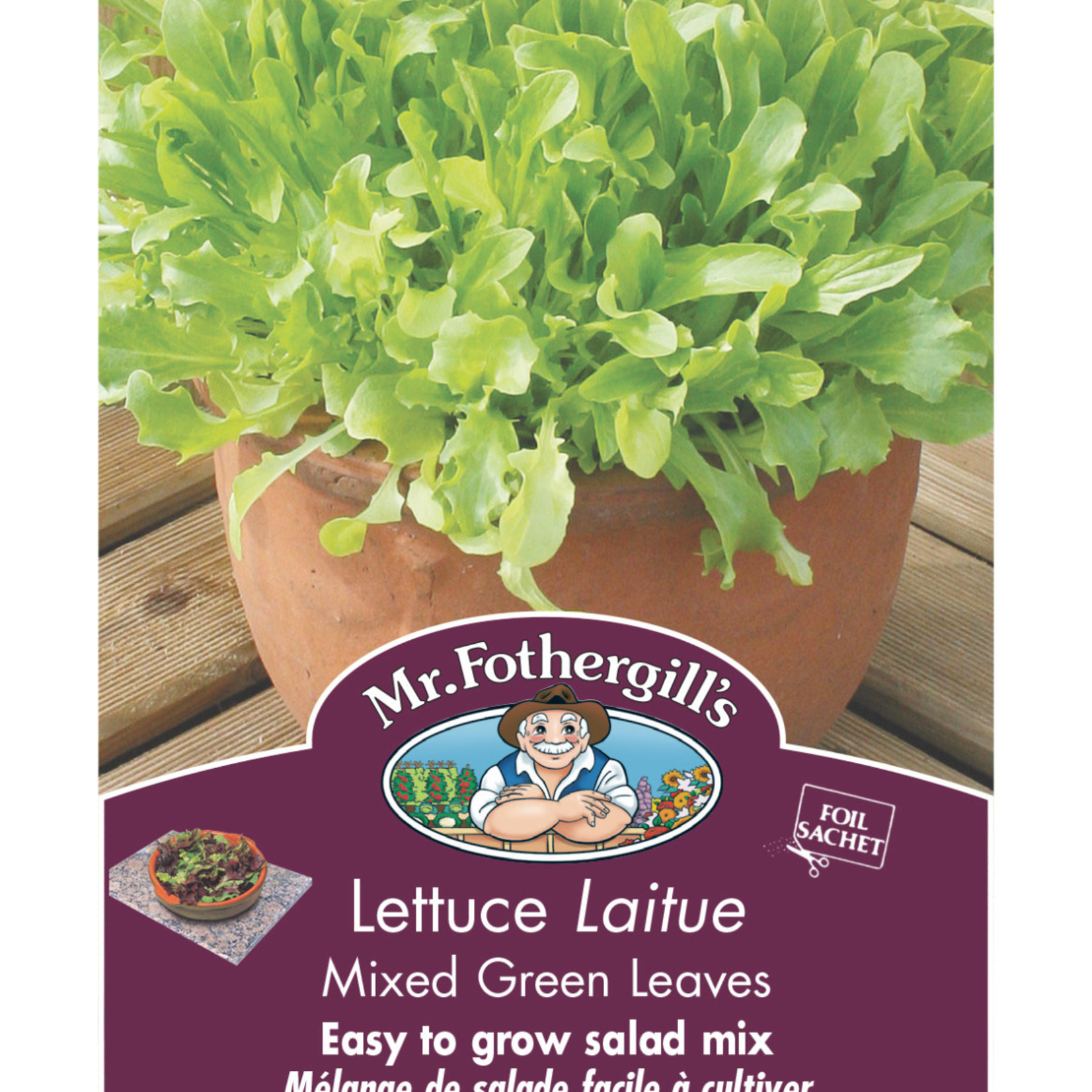 Mr. Fothergill's LETTUCE Green Leaves Mixed Seeds