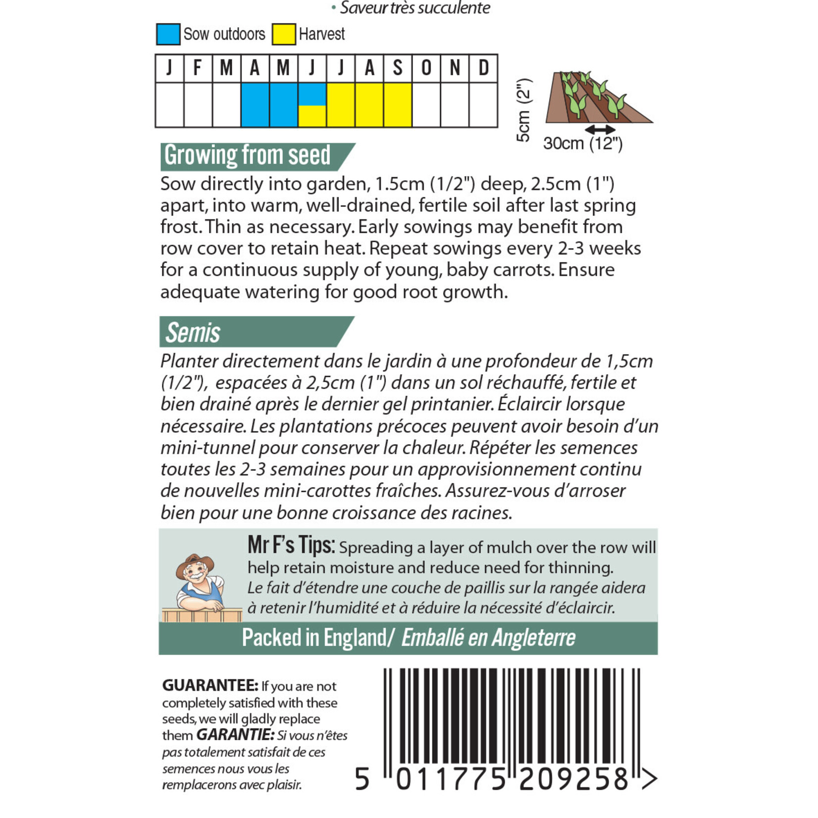 Mr. Fothergill's CARROT Tenderlong Imperator