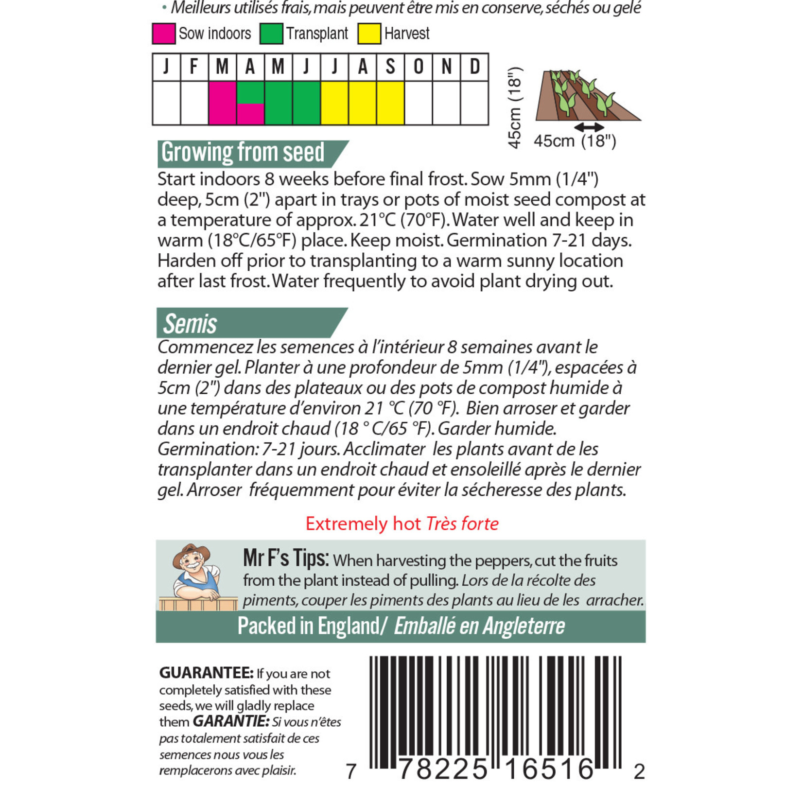 Mr. Fothergill's PEPPER Habanero